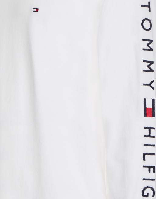 Tommy Hilfiger flag and arm logo long sleeve top in white, 2 of 4