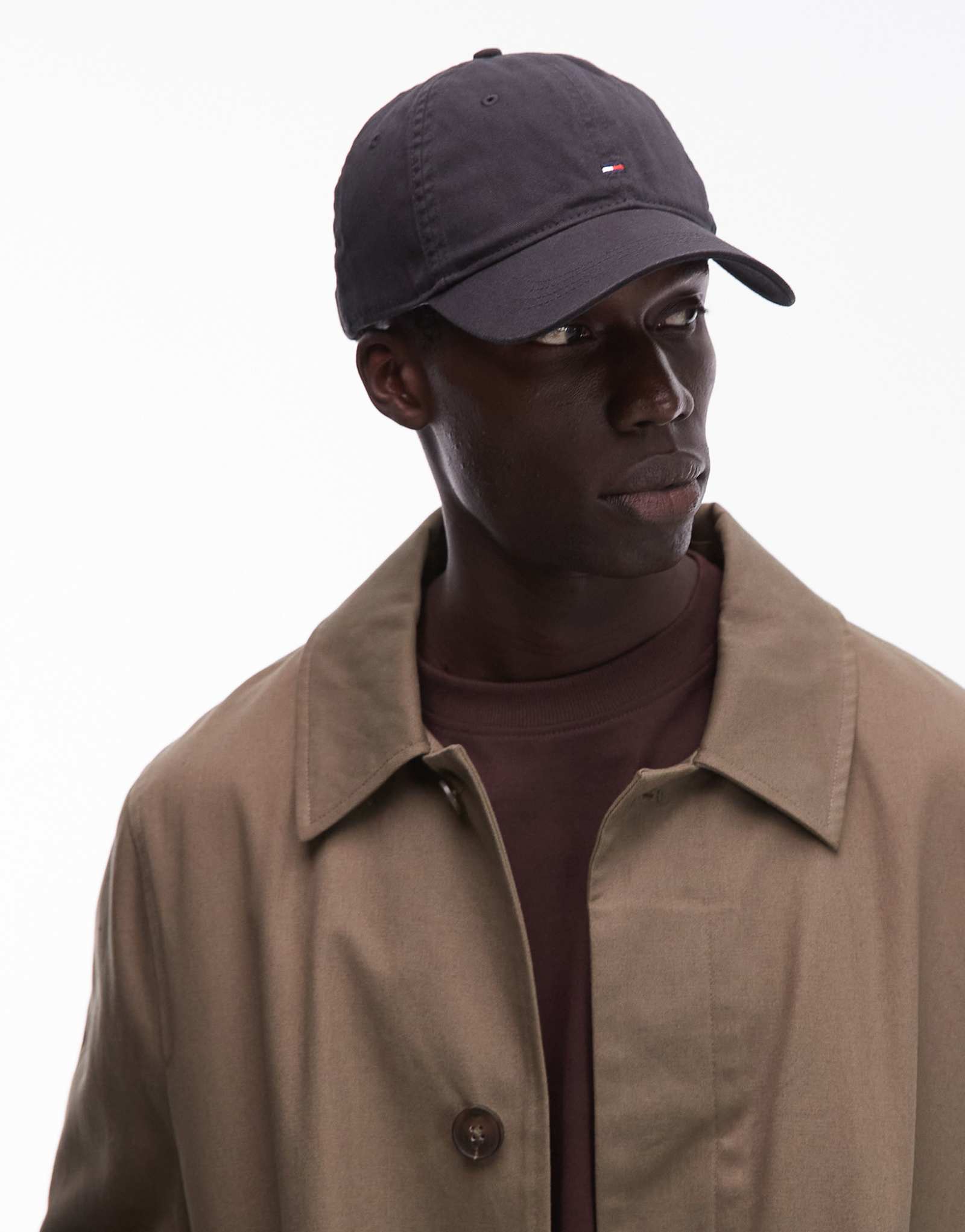 Черная кепка с флагом Tommy Hilfiger