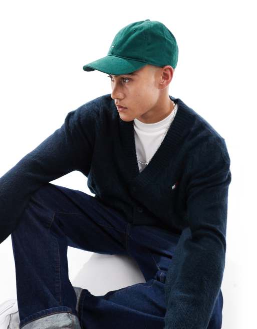 Tommy Hilfiger flag cap in forest green, 2 of 4