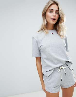 tommy hilfiger grey t shirt womens