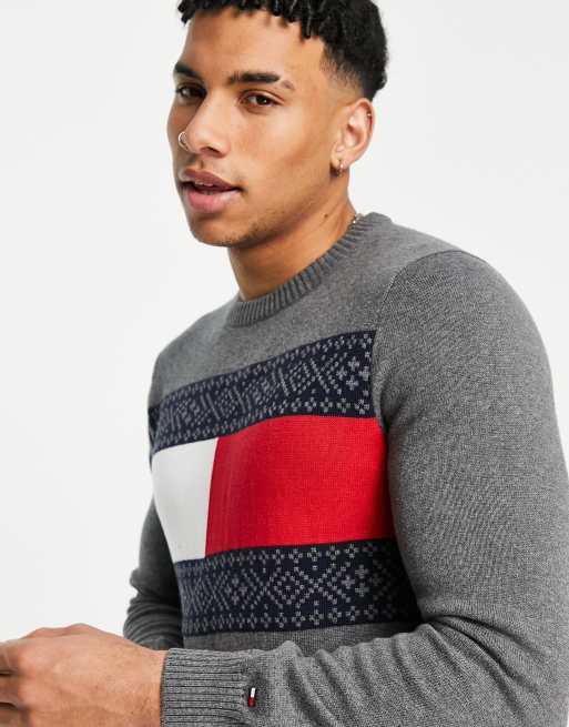 Tommy hilfiger essential deals flag sweater