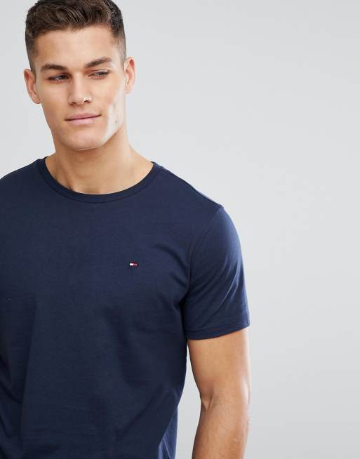 Tommy Hilfiger flag icon lounge t shirt in navy ASOS