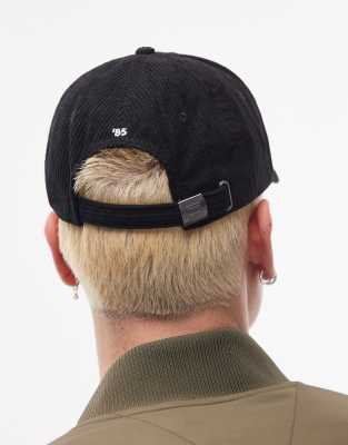 Tommy Hilfiger Flag Logo Cord Cap In Gray