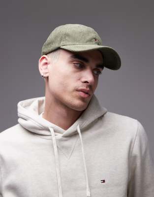Tommy Hilfiger Tommy Hilfiger flag logo cord cap in green