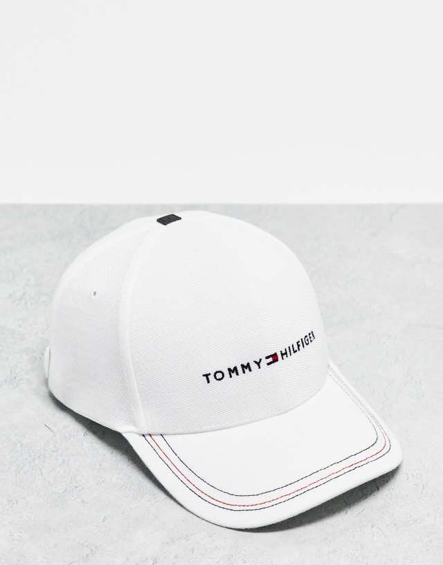 Tommy Hilfiger flag logo established cap in white