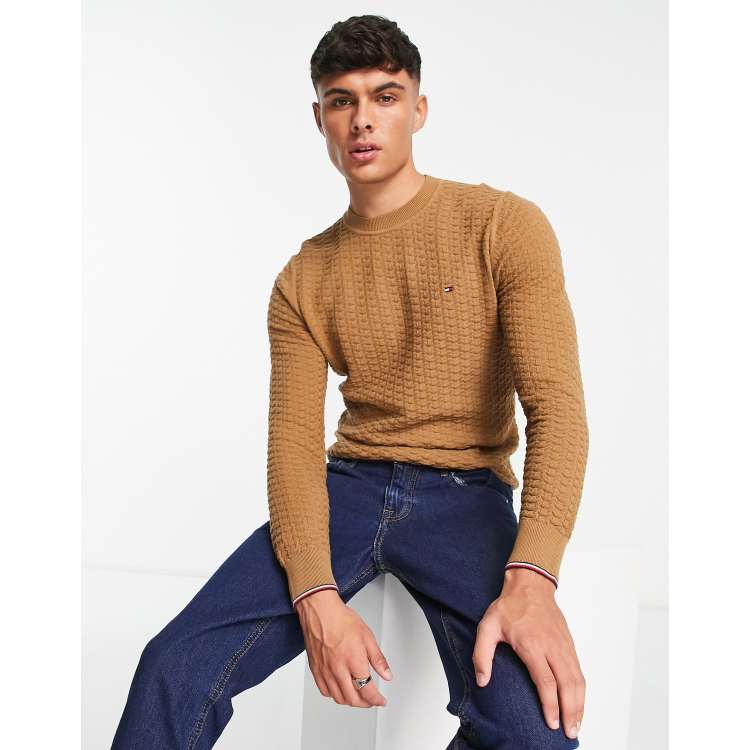 tommy hilfiger brown sweater