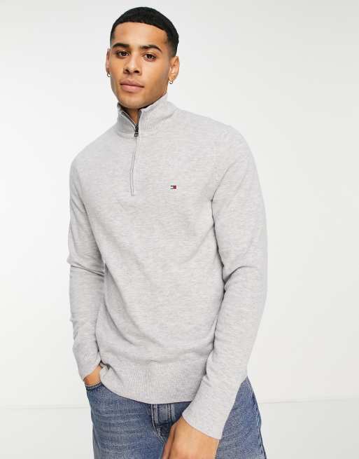 Grey hot sale hilfiger jumper