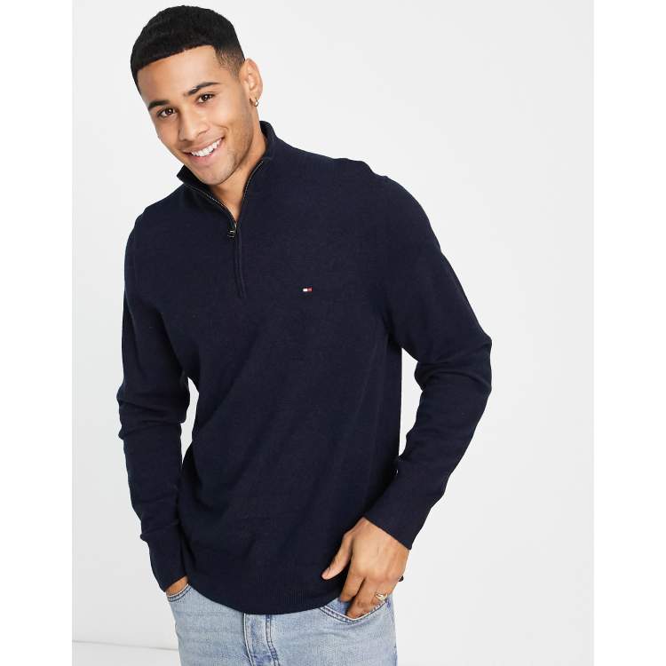 tommy hilfiger sweater quarter zip