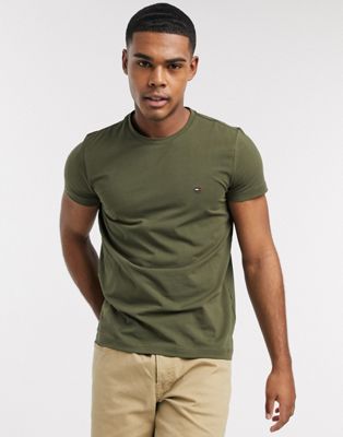 tommy hilfiger army green t shirt 