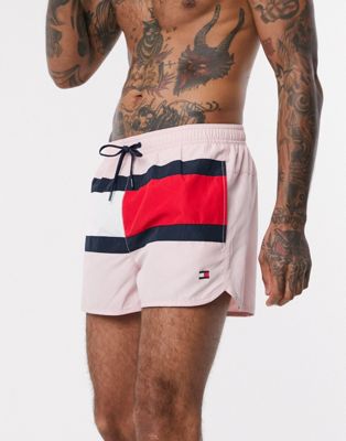 tommy hilfiger flag swim shorts
