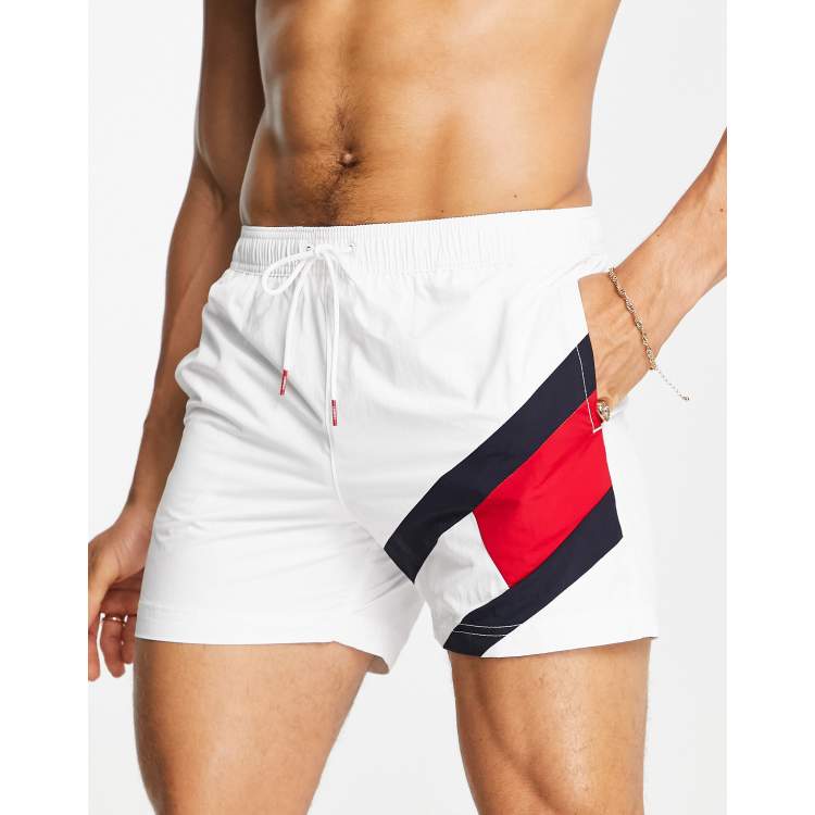 Tommy hilfiger deals swim shorts white