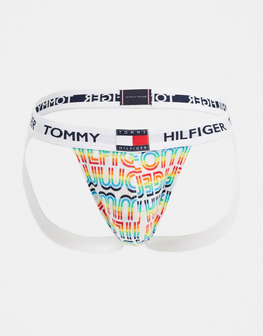 Tommy Hilfiger flag waistband jock strap in multi
