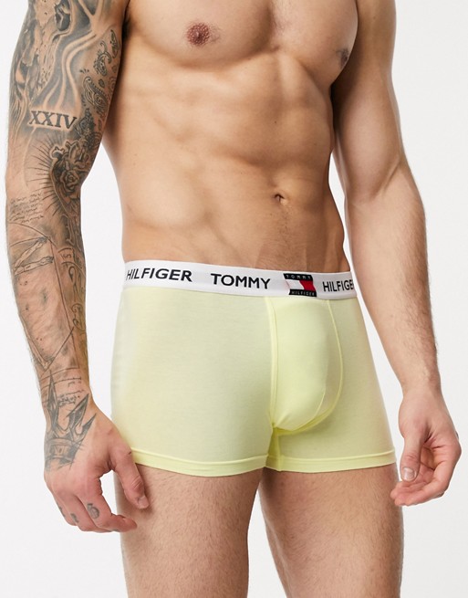 Tommy Hilfiger flag waistband trunks in yellow