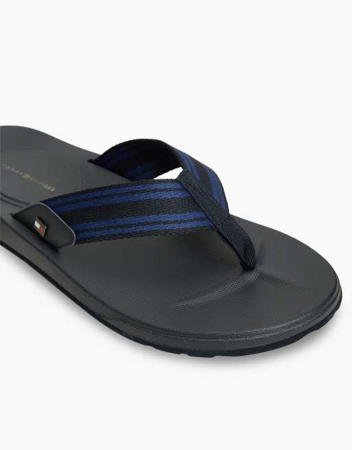 Tommy Hilfiger Flag Webbing-Riemen mit konturierter Sohle in Dunkelblau, 6 von 7