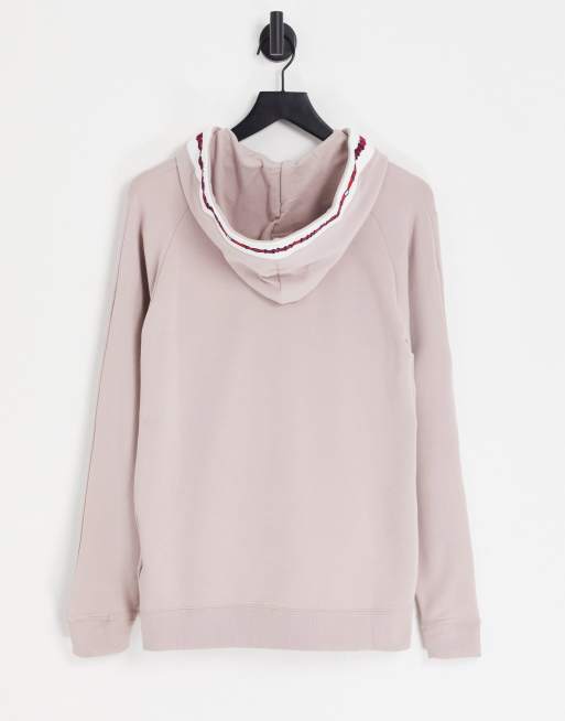 Tommy Hilfiger flag zip through hoodie in beige exclusive to ASOS | ASOS