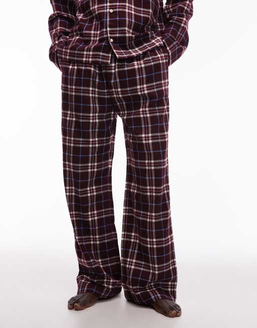 Tommy Hilfiger - Flanellen geruite pyjamaset in rood met cadeauverpakking, 2 van 5