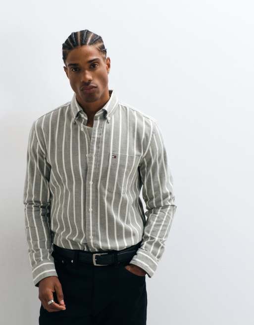 Tommy Hilfiger flanellskjorta i khakirand, 5 av 5