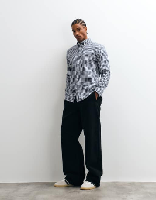 Tommy Hilfiger flannel shirt in navy gingham, 2 of 5