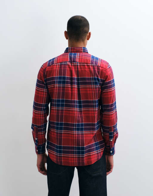 Tommy Hilfiger flannel shirt in red tartan, 3 of 5