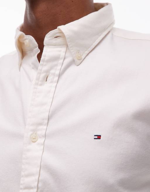 Tommy Hilfiger flannel shirt in white, 5 of 5