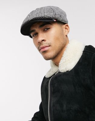 Tommy Hilfiger flat cap in grey check 
