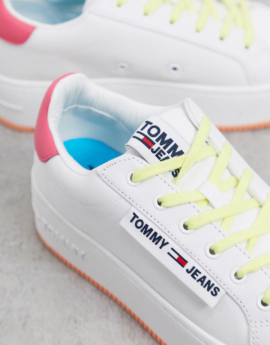 Tommy Hilfiger flatform icon trainers in white