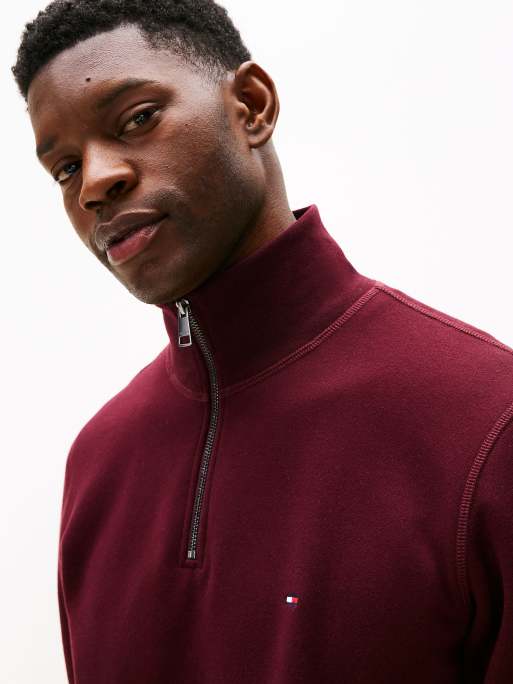 Tommy Hilfiger Fleece half-zip jumper in solid ASOS