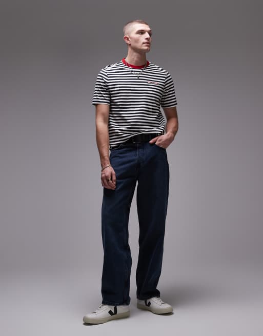Tommy Hilfiger – Flerfärgad, randig t-shirt med tryck, 2 av 4