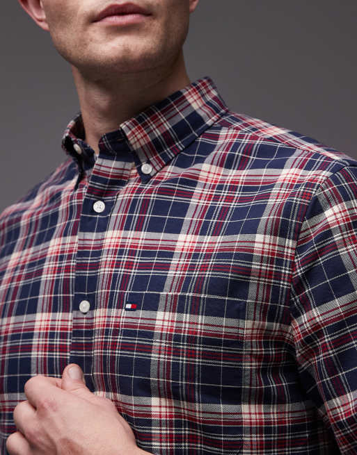 Tommy Hilfiger – Flerfärgad, rutig, klassisk oxfordskjorta, 5 av 5