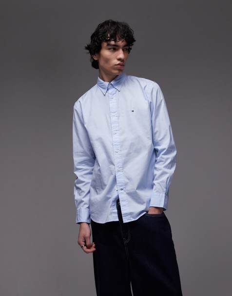 Tommy Hilfiger - Flex - Camicia azzurra in popeline - view 1