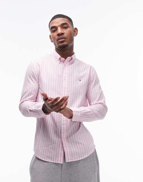 Tommy Hilfiger - Flex - Chemise à rayures en popeline - Rose - view 1