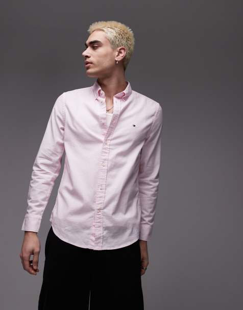 Tommy Hilfiger - Flex - Chemise en dobby - Rose clair - view 1