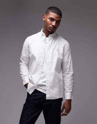 Tommy Hilfiger Flex Poplin Shirt In White
