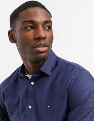 tommy hilfiger two tone dobby shirt