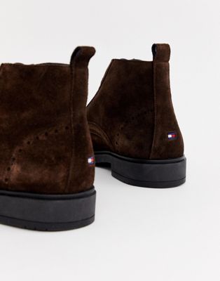tommy hilfiger suede boots