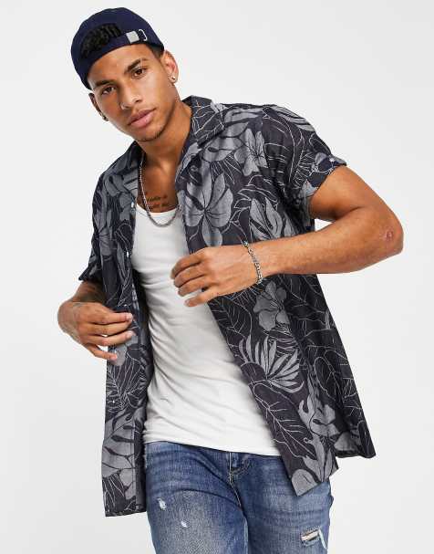 Tommy Hilfiger floral jacquard short sleeve shirt