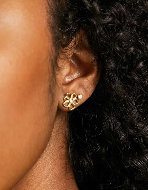 Tommy hilfiger deals gold earrings