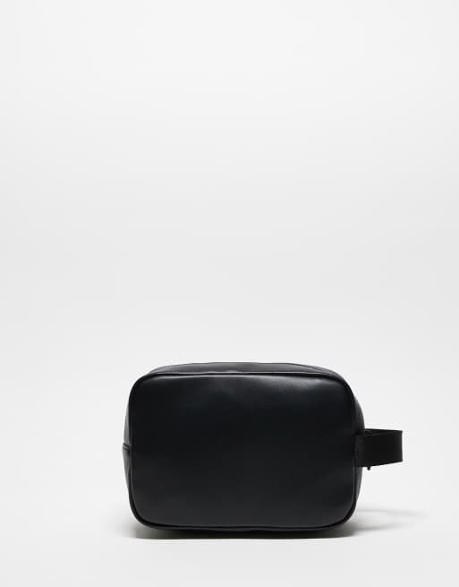 Tommy Hilfiger – Foundation – Kulturbeutel in Schwarz mit Streifen-Detail, 3 von 4
