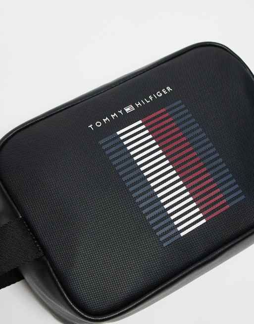 Tommy Hilfiger - Foundation - Trousse de toilette rayée - Noir, 2 de 4