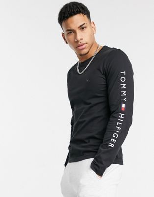 grey long sleeve tommy hilfiger top