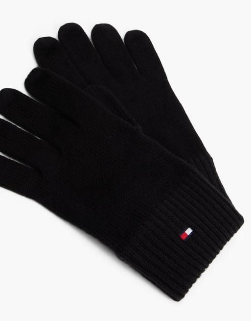 Tommy Hilfiger gants noirs brodés du drapeau Hilfiger, 3 de 3