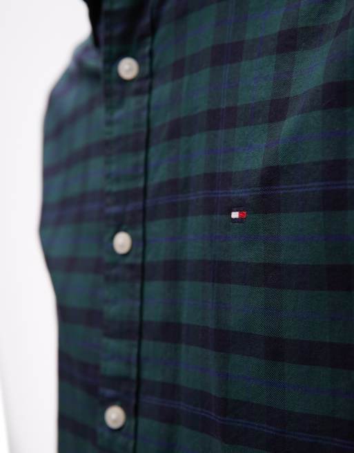 Tommy Hilfiger - Geruit overhemd in groen, 3 van 5
