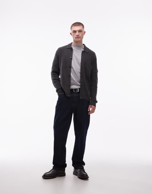 Tommy Hilfiger - Giacca coach in maglia a coste inglesi grigia con bottoni , 2 di 5