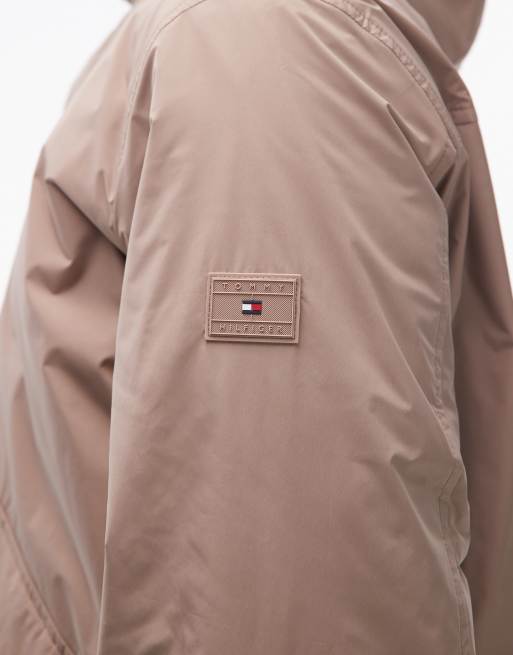 Tommy Hilfiger - Giacca impermeabile ripiegabile color cuoio , 4 di 5