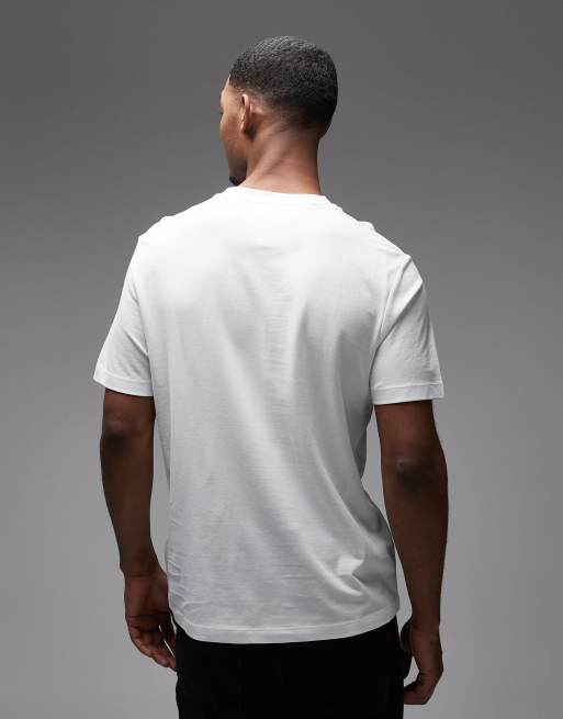 Tommy Hilfiger – Global – Pikee-T-Shirt in Weiß mit Tasche und Streifen, 3 von 5