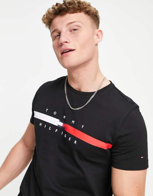 Tommy hilfiger outlet global stripe tee