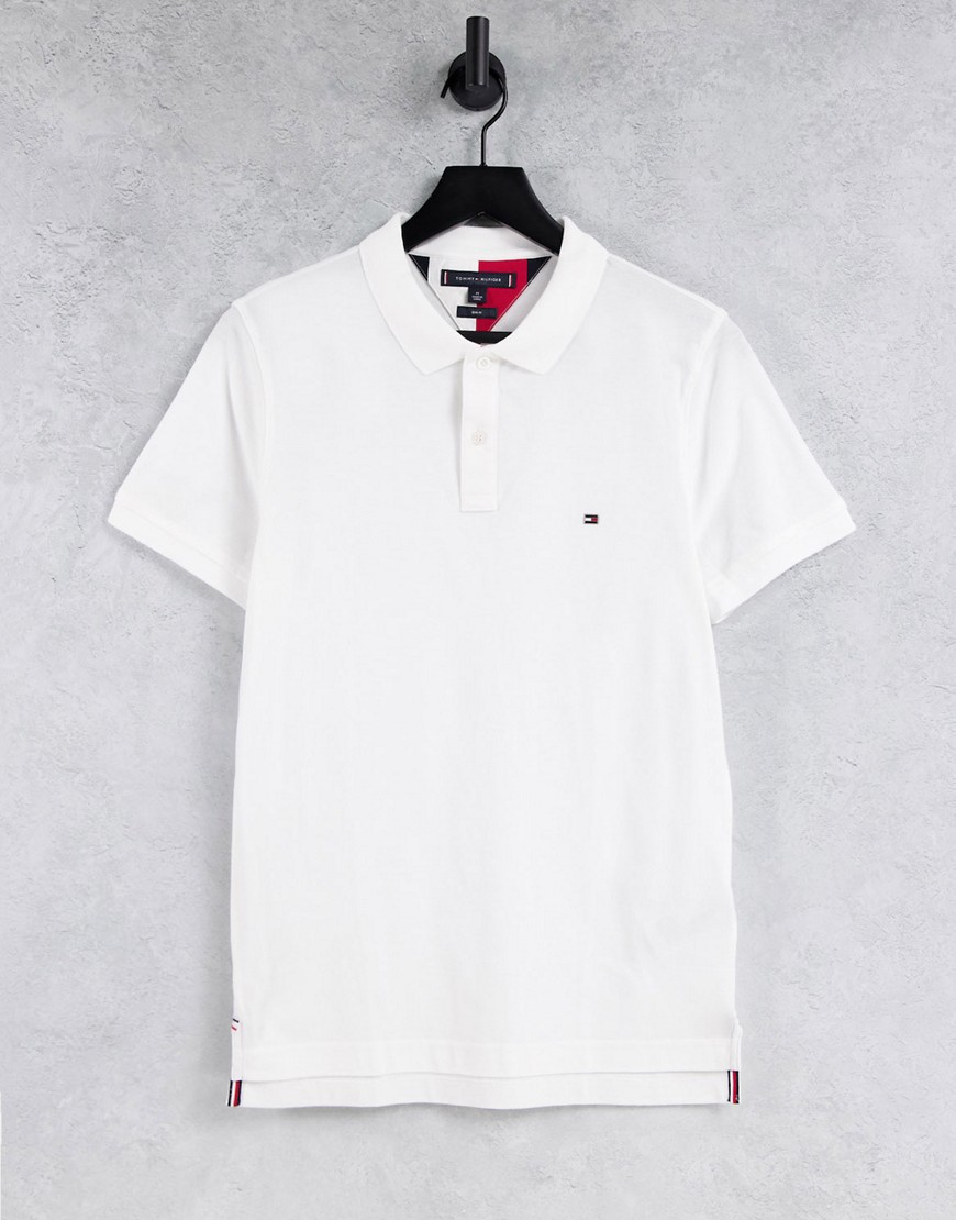 Tommy Hilfiger global tipped slim polo shirt-Navy