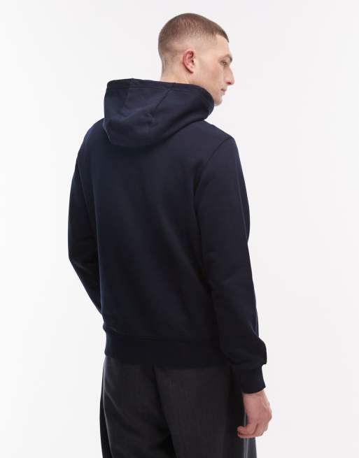 Tommy Hilfiger – Granatowa bluza z kapturem i napisem z monogramem, 3 z 5