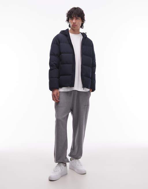 Tommy Hilfiger – Granatowa ocieplana kurtka z kapturem, 2 z 5