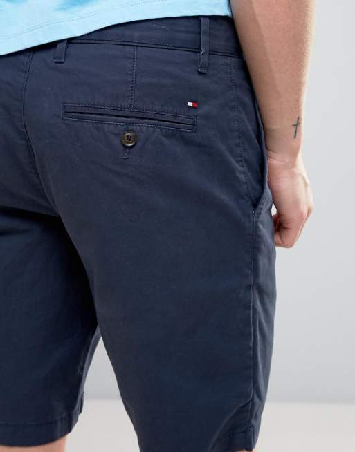 Tommy Hilfiger – Granatowe szorty chinosy o regularnym kroju, 3 z 4
